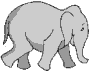 gambar animasi gajah lari