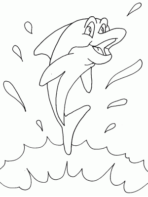 Mewarnai Gambar Ikan Lumba Dolphin Alamendah Blog Pari