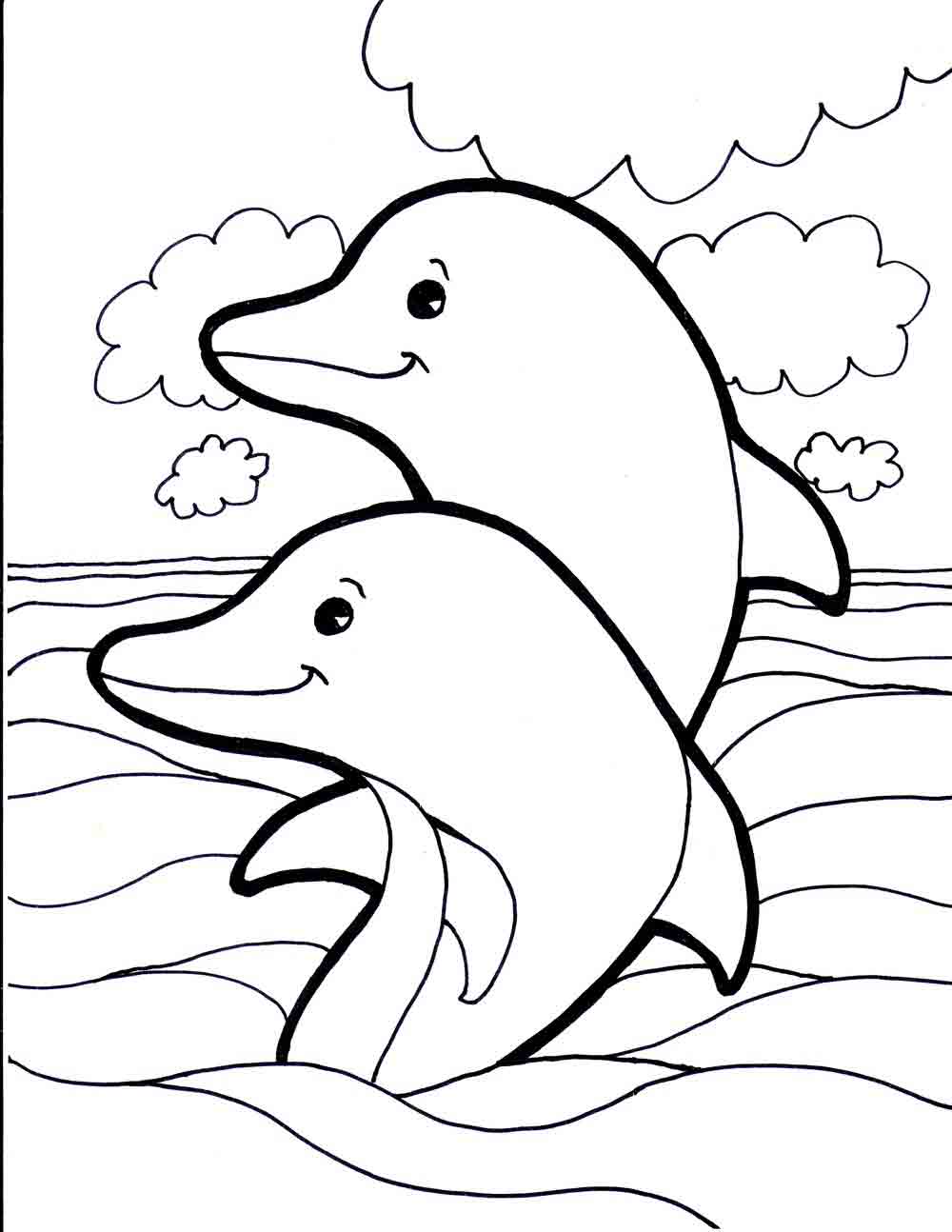 Gambar Lumba Dolphin 19 Alamendah Blog Gambar Sketsa Fauna Flora